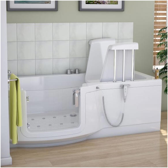 INDIANA walk in shower bath with powered lifting seat Easy Access